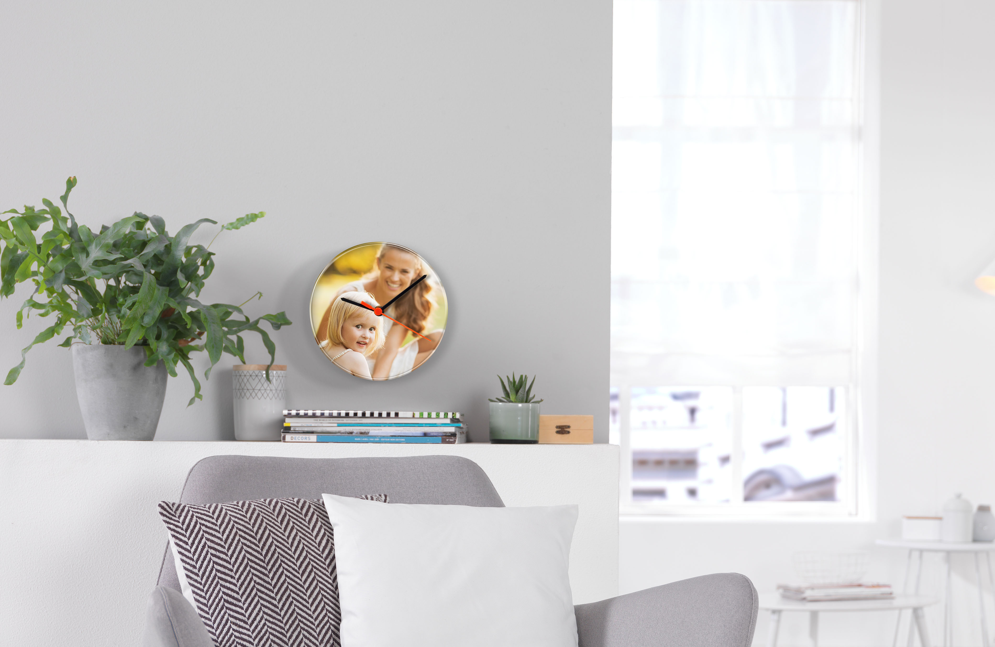 Orologio personalizzato con foto di famiglia