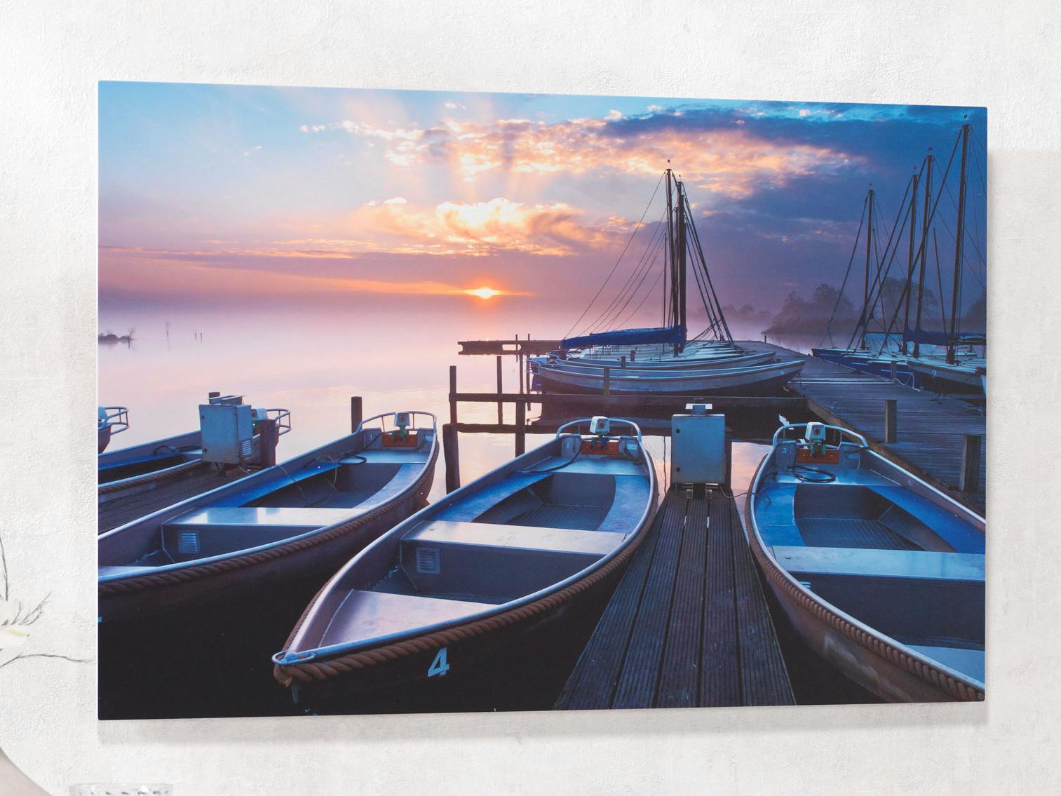 Tableau Forex avec une photo de barques sur un lac
