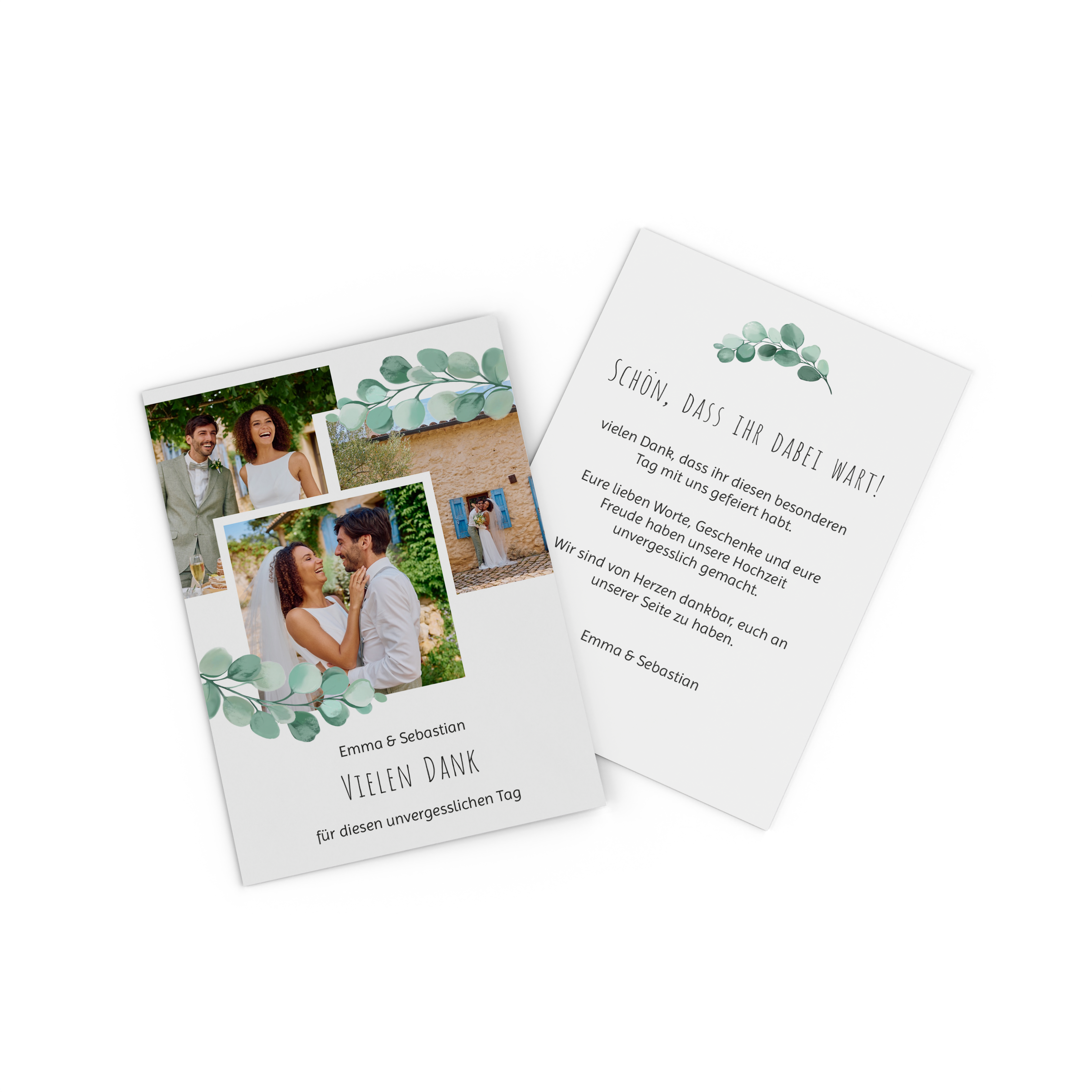 Fotokarte mit Pärchenfoto als Save the Date 