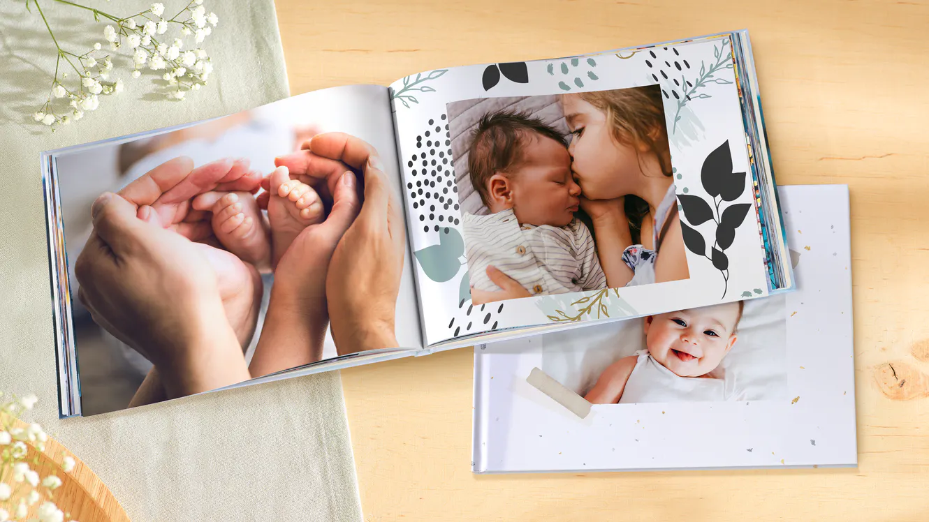 Pixum Babyalbum met babyfoto's en designs Pixum Babyalbum met babyfoto's en designs