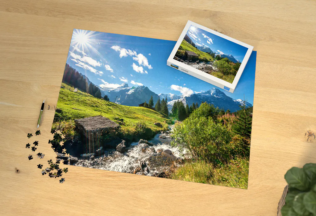 Puzzle Pixum da 2.000 pezzi e paesaggio