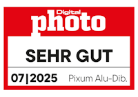 DigitalPHOTO "Sehr gut" Auszeichnung Pixum Foto auf Alu-Dibond