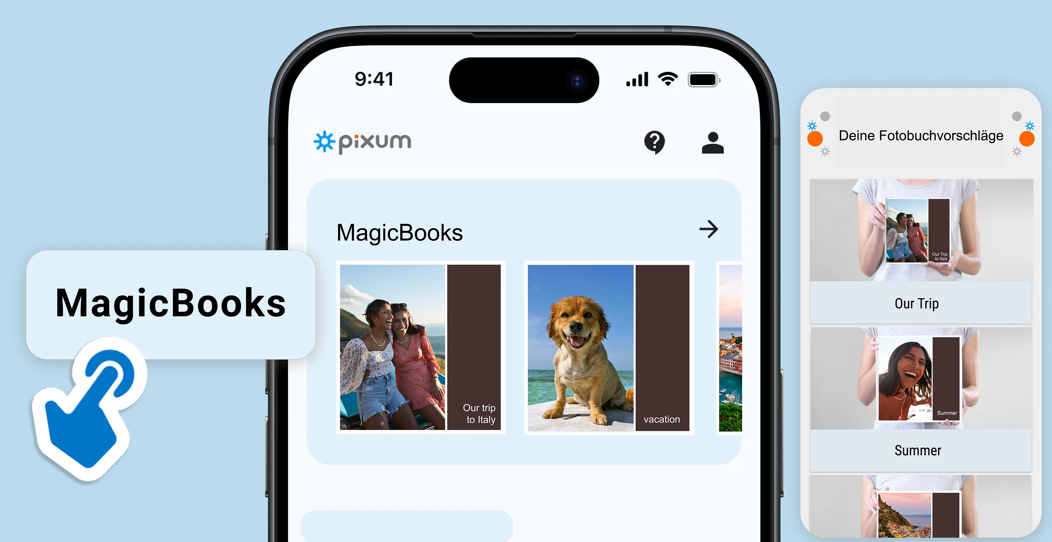 Pixum Fotobuch in der App gestalten Pixum Fotobuch in der App gestalten