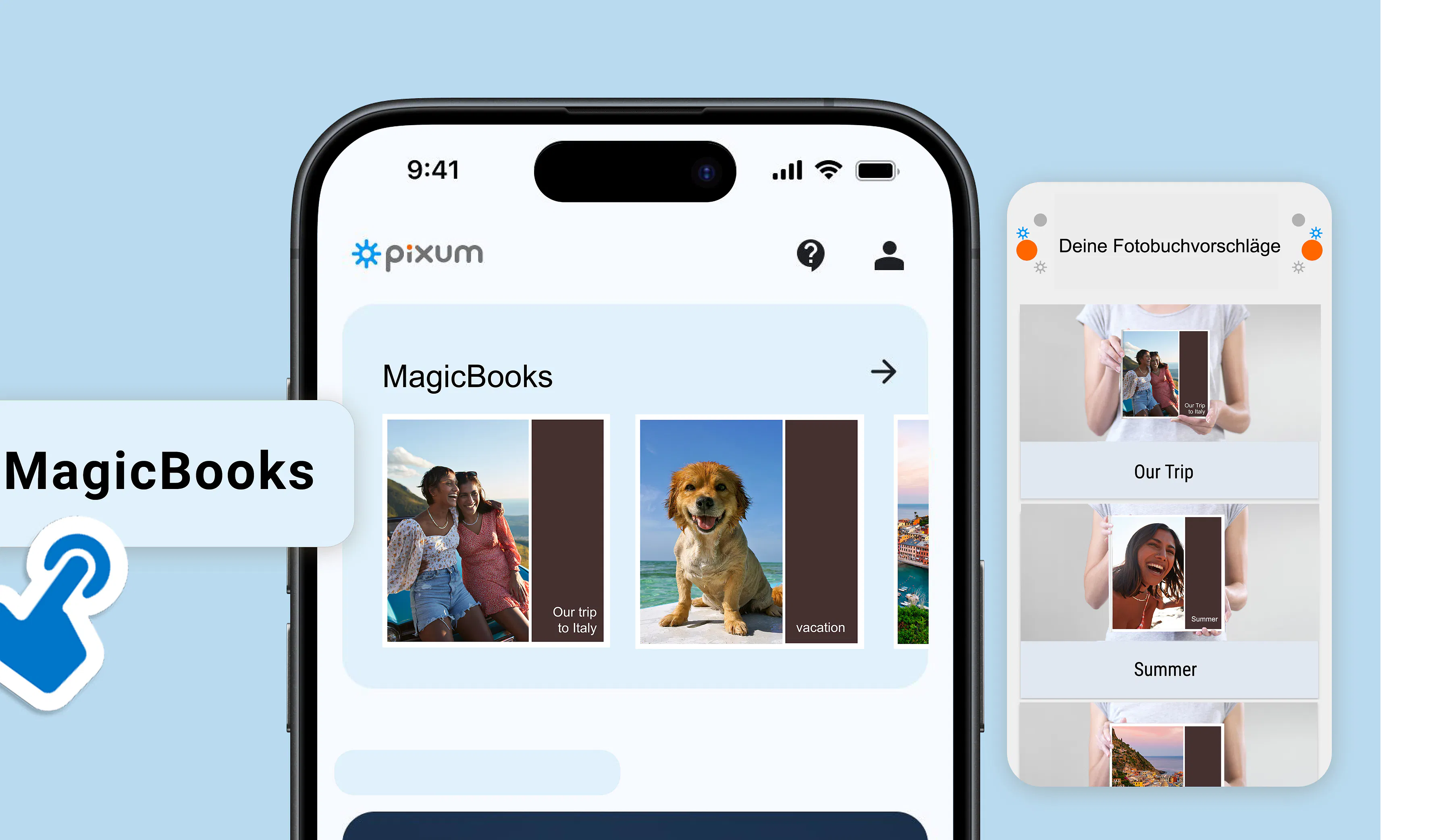 Pixum Fotobuch in der App gestalten Pixum Fotobuch in der App gestalten