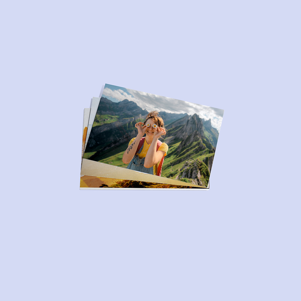 Fotos auf recyceltem Papier