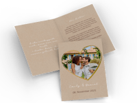 Klappkarte als Einladung zur Hochzeit gestalten