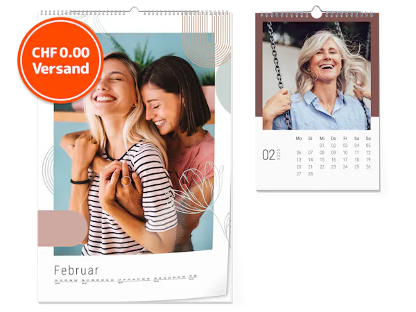 Fotokalender erstellen Zwei Pixum Fotokalender in A4 hochkant