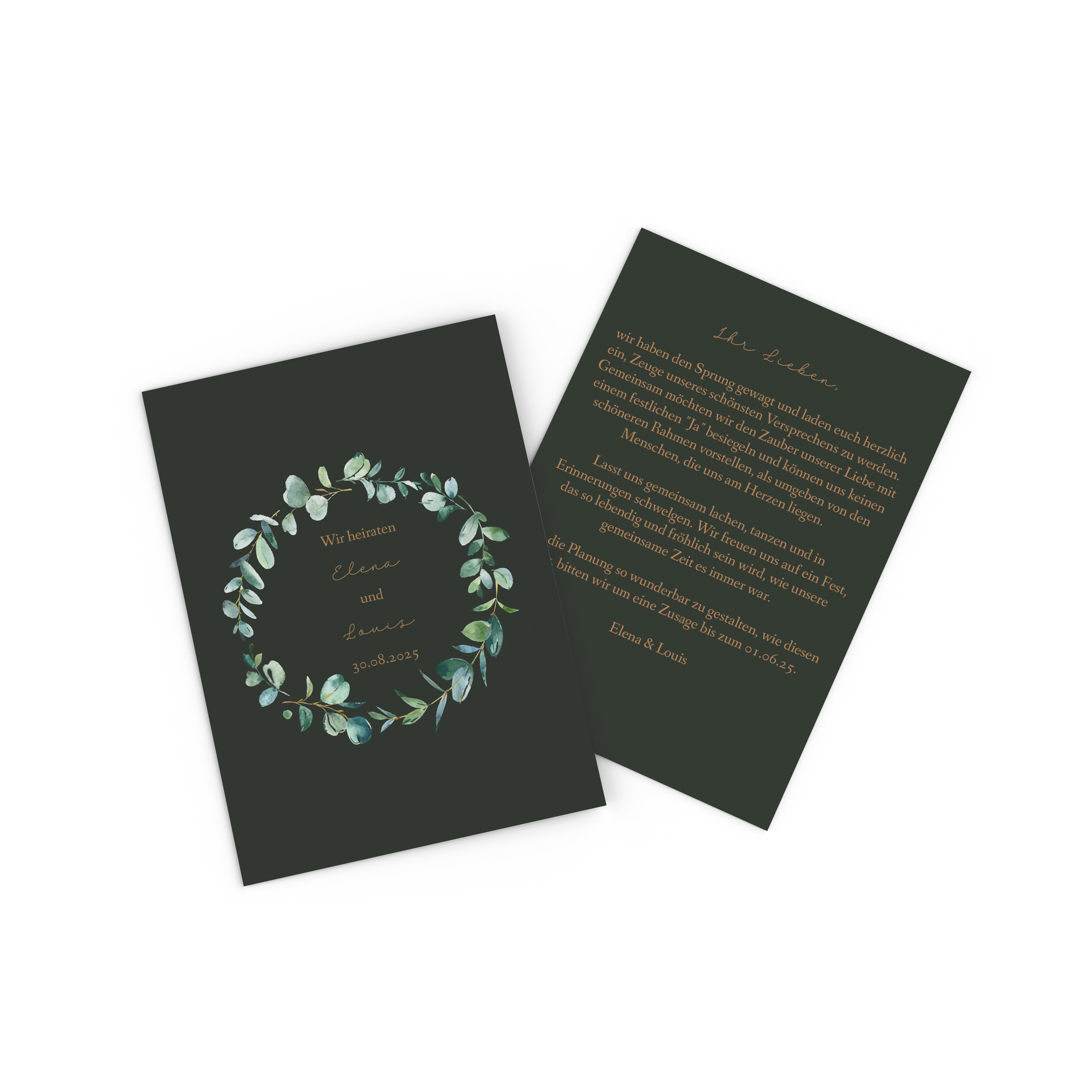 Fotokarte mit Pärchenfoto als Save the Date 