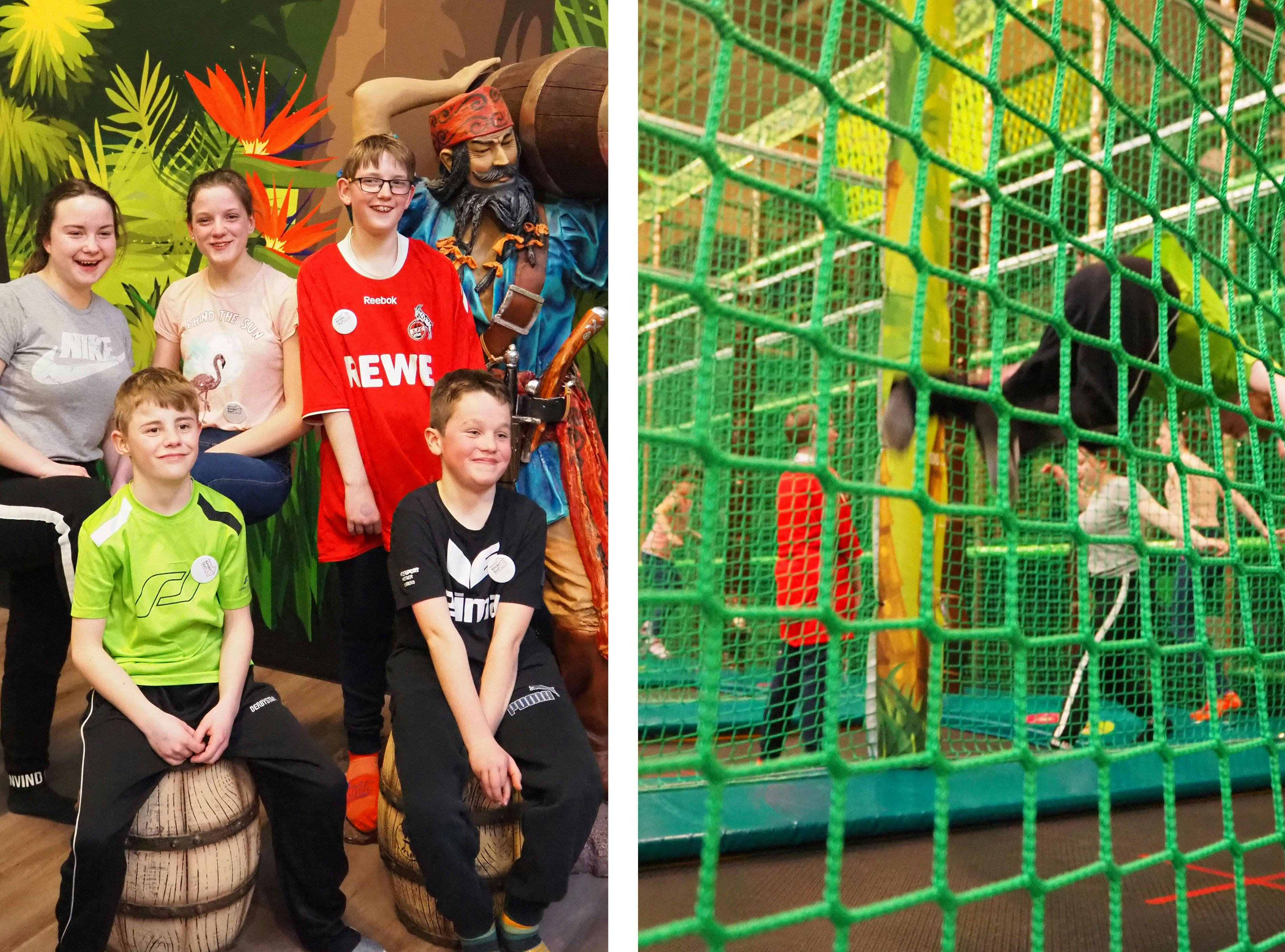 Pixum Mitarbeitende haben für Kinder des Bethanien Kinderdorfes einen Tag im Indoor-Spielpark organisiert