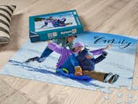 Ravensburger Puzzle als Weihnachtsgeschenk Ravensburger Puzzle mit einem winterlichen Foto als Weihnachtsgeschenk