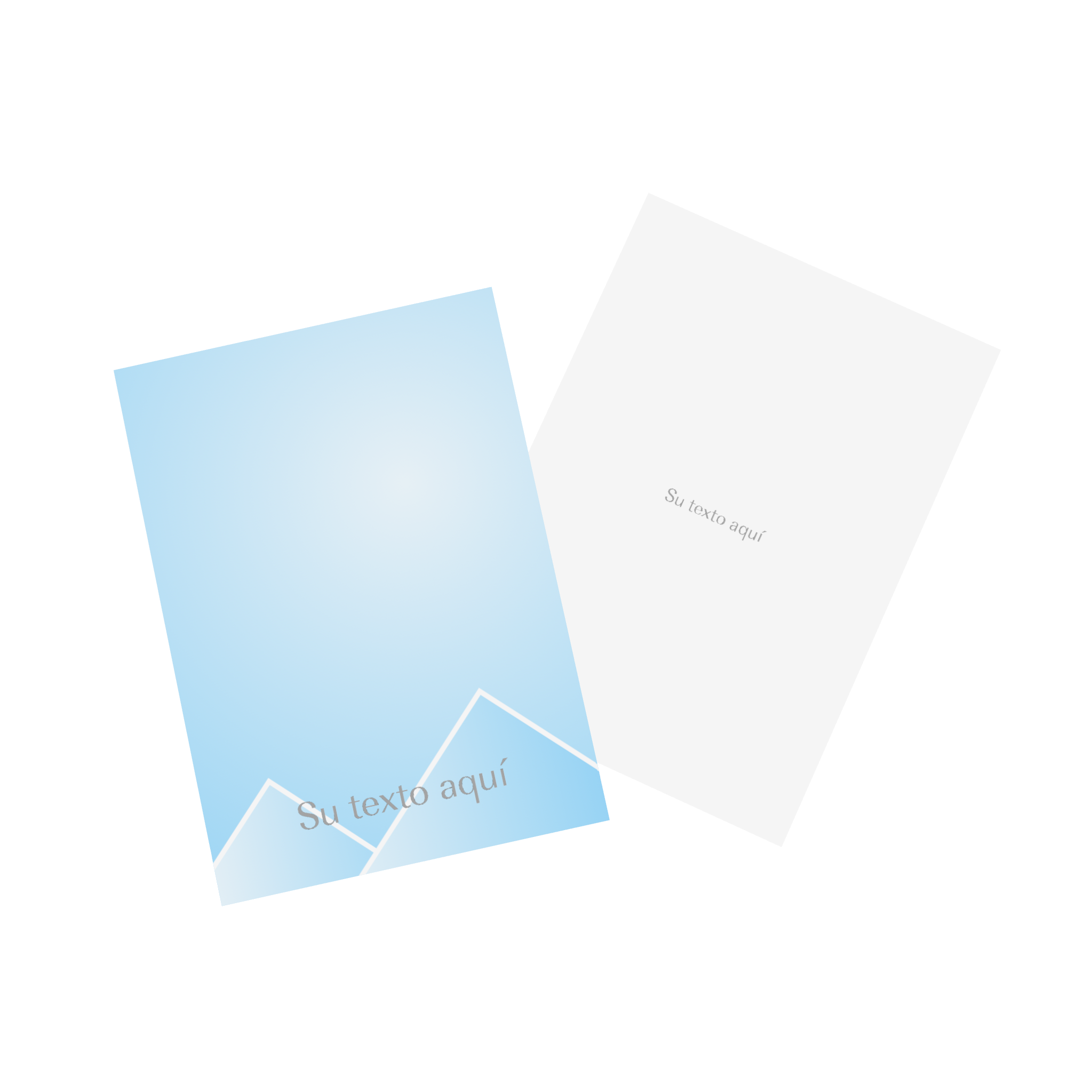 Hay dos tarjetas fotográficas de diseño sencillo una al lado de la otra
