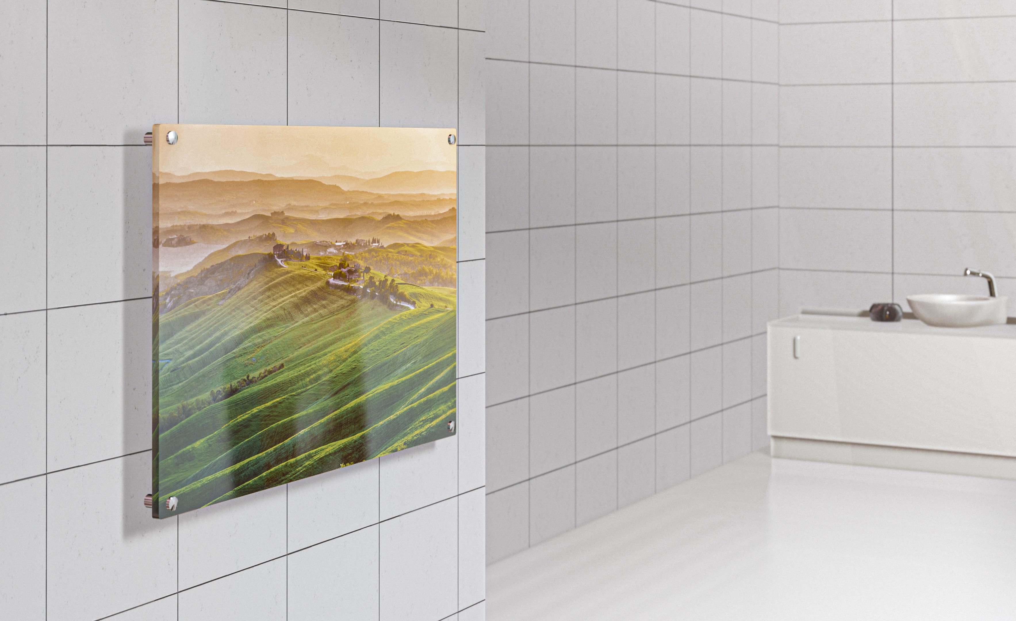 Pixum Wandbild als Spritzschutz