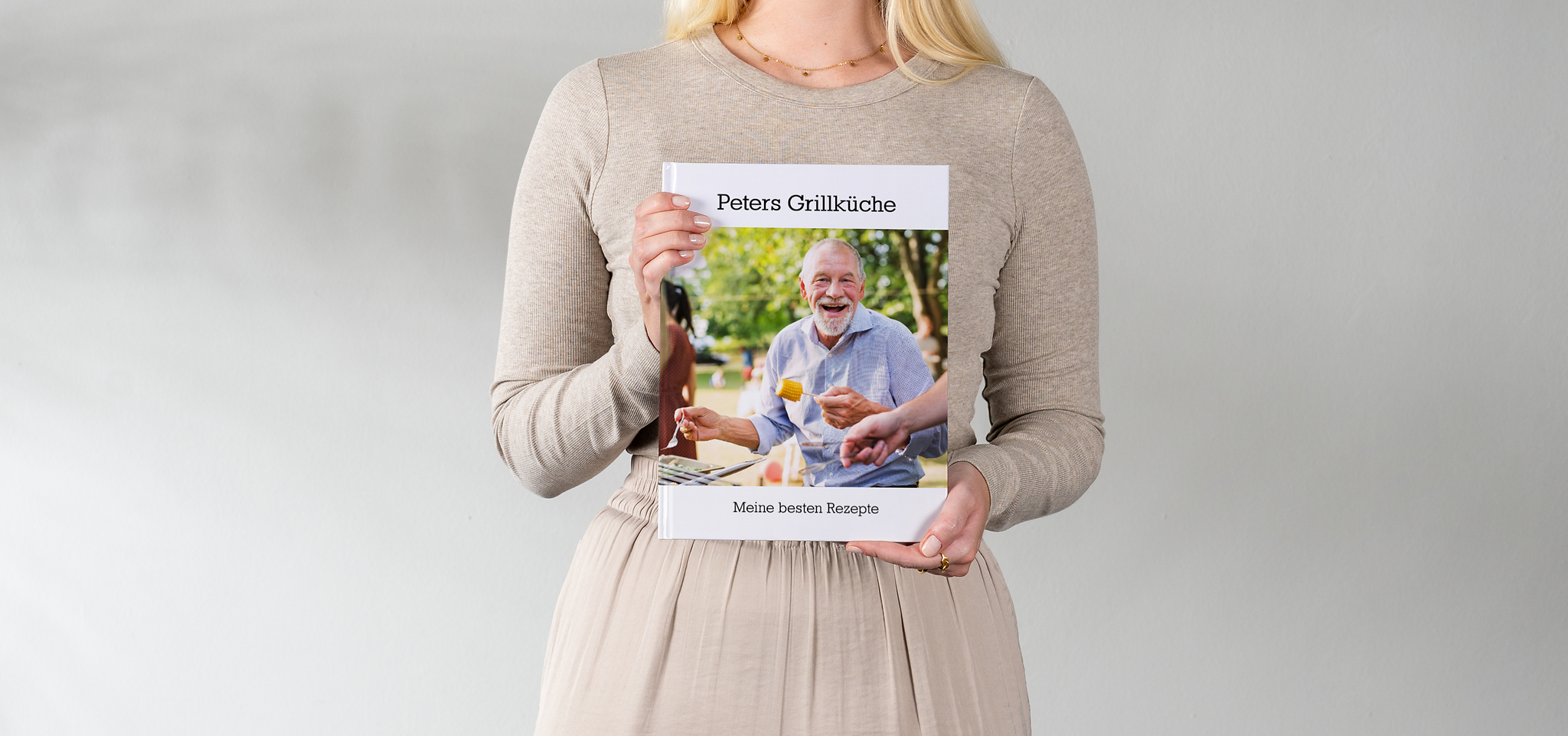 Kochbuch im Hochformat