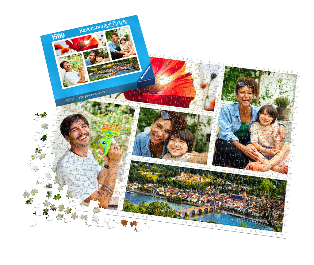 Puzzle Ravensburger con 1.500 piezas estilo collage