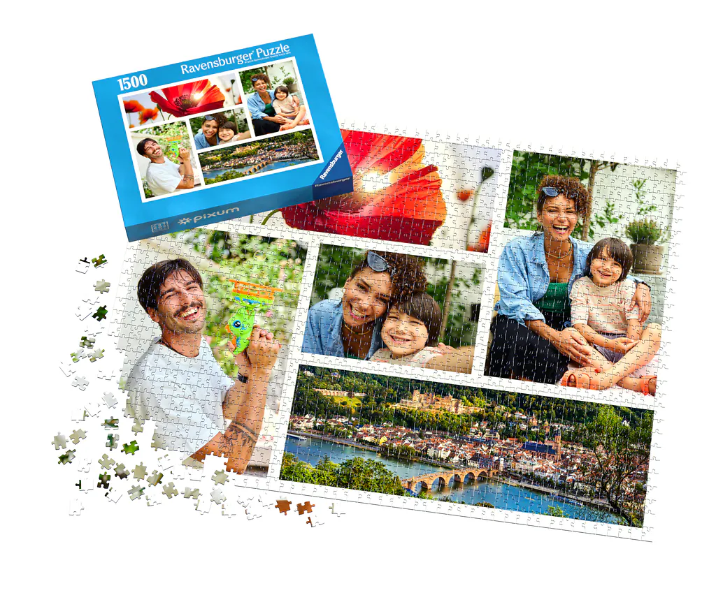 Ravensburger Puzzle mit 1.500 Teilen und Fotocollage