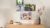 Photo sur toile 20x30 cm Trois photos sur toile au format 20x30 cm avec des photos de couple.