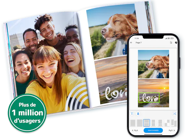 Livre photo Pixum Création d'un Livre photo Pixum dans l'appli