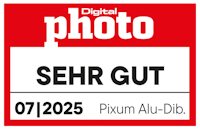 "Sehr gut" von DigitalPHOTO für das Pixum Alu-Dibond