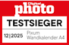 DigitalPHOTO 12/2025 Pixum Wandkalender Testsieg