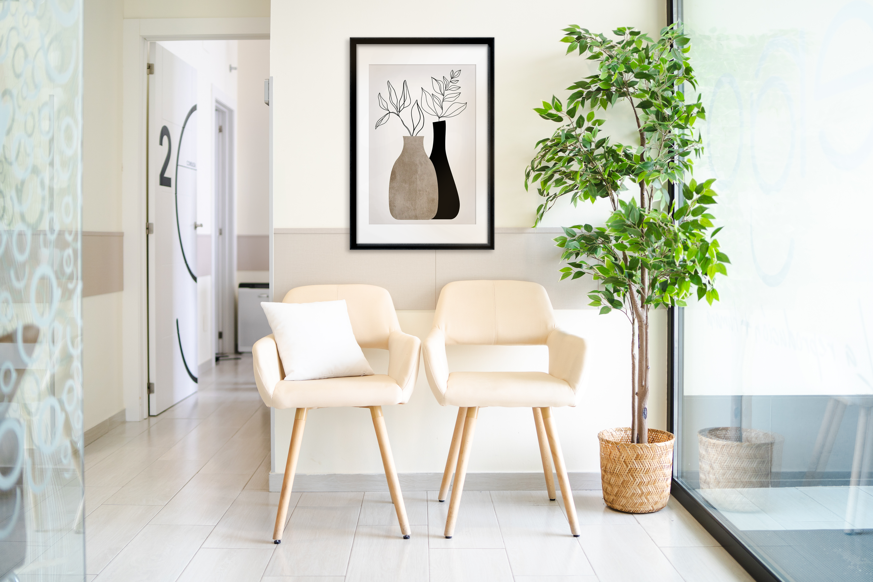 Wandbild mit Künstlermotiv fürs Büro bestellen