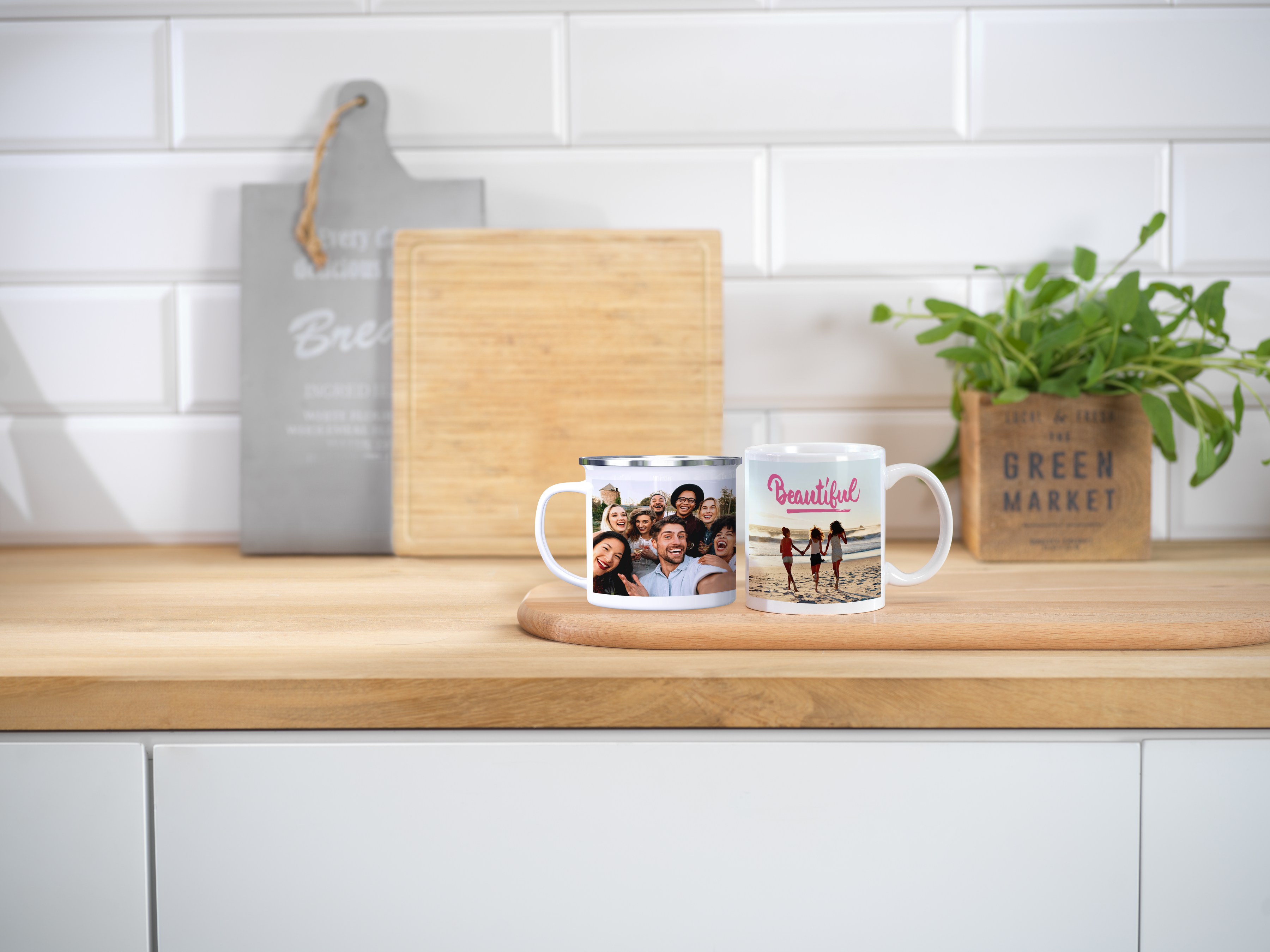 Pixum Fototasse aus Emaille