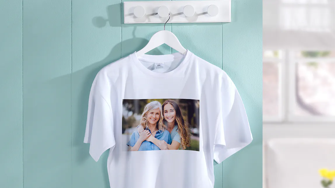 Camiseta con la foto de una madre y su hija Camiseta con la foto de una madre y su hija