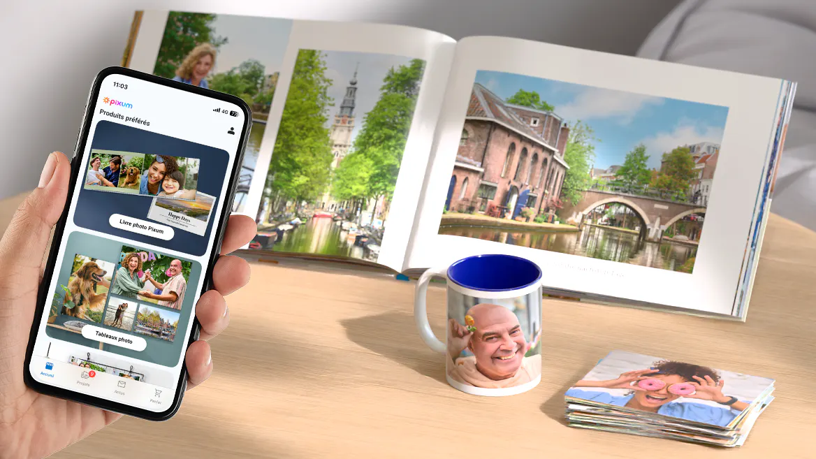 Créer un livre photo, une tasse photo ou imprimer des tirages photo