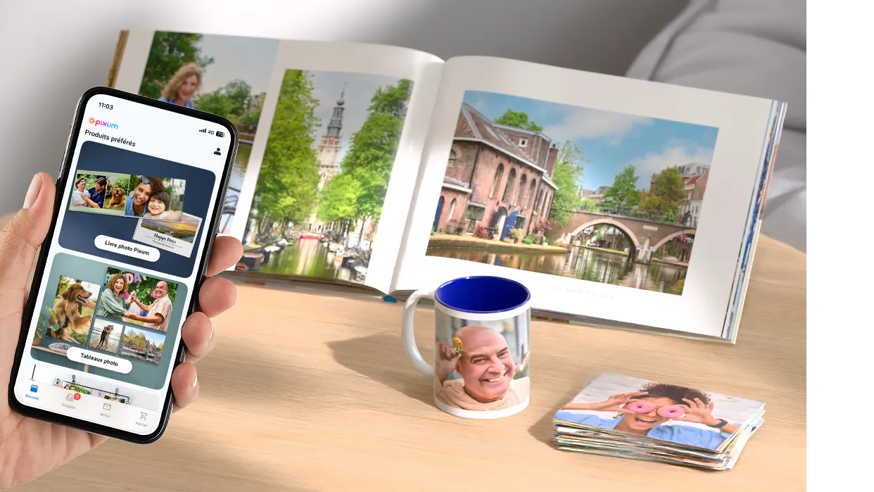 Créer un livre photo, une tasse photo ou imprimer des tirages photo