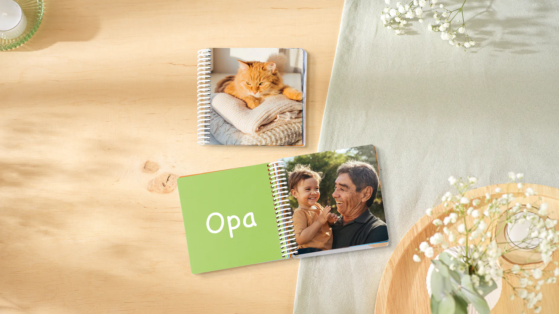 Babyboek met spiraalbinding