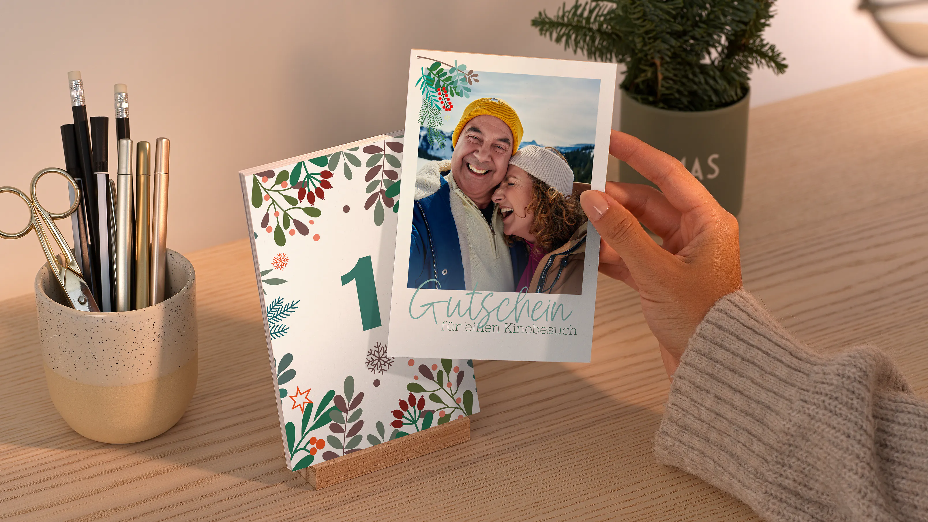 Pixum Tisch-Adventskalender mit Gutscheinen