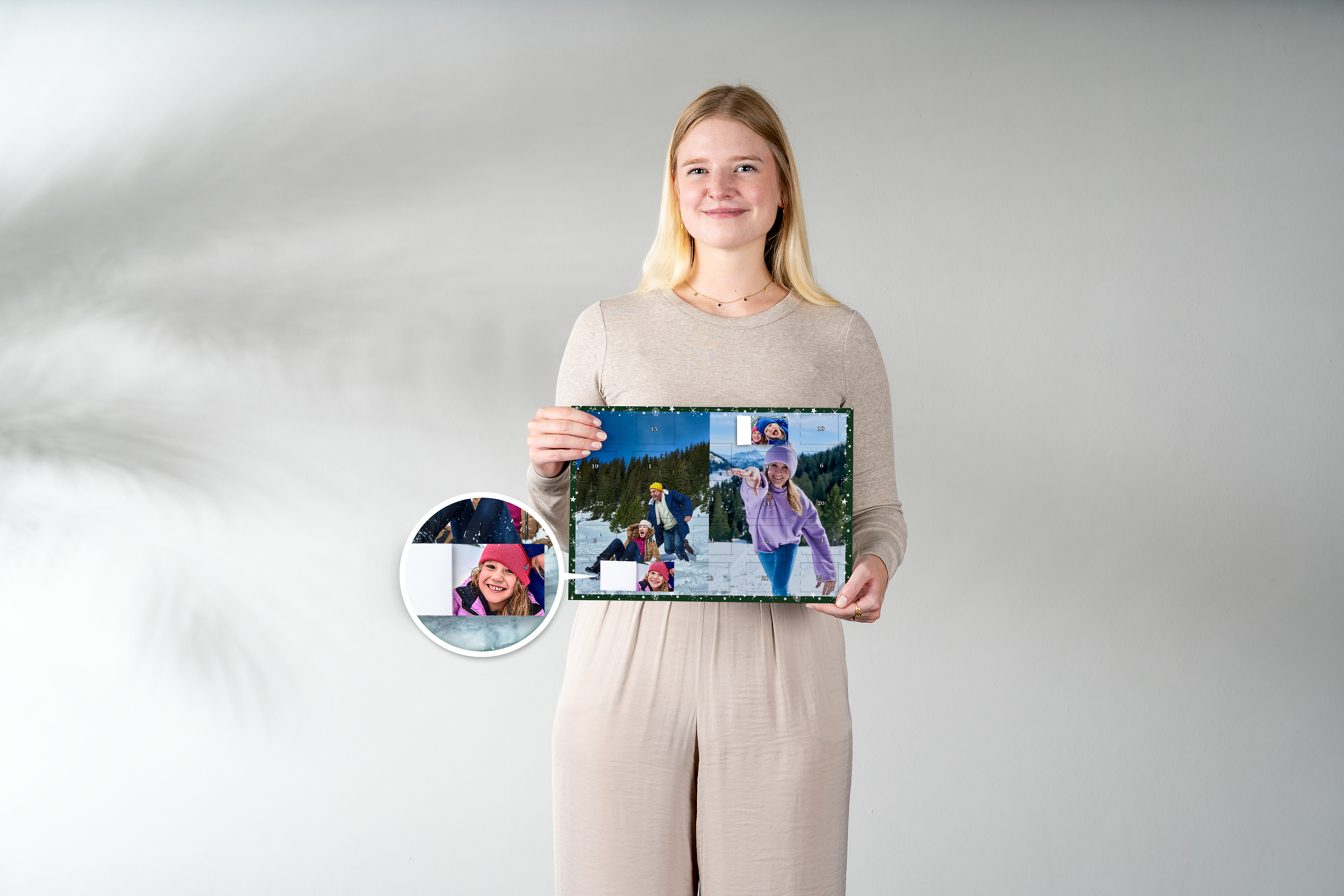 Foto-Adventskalender mit Fototürchen