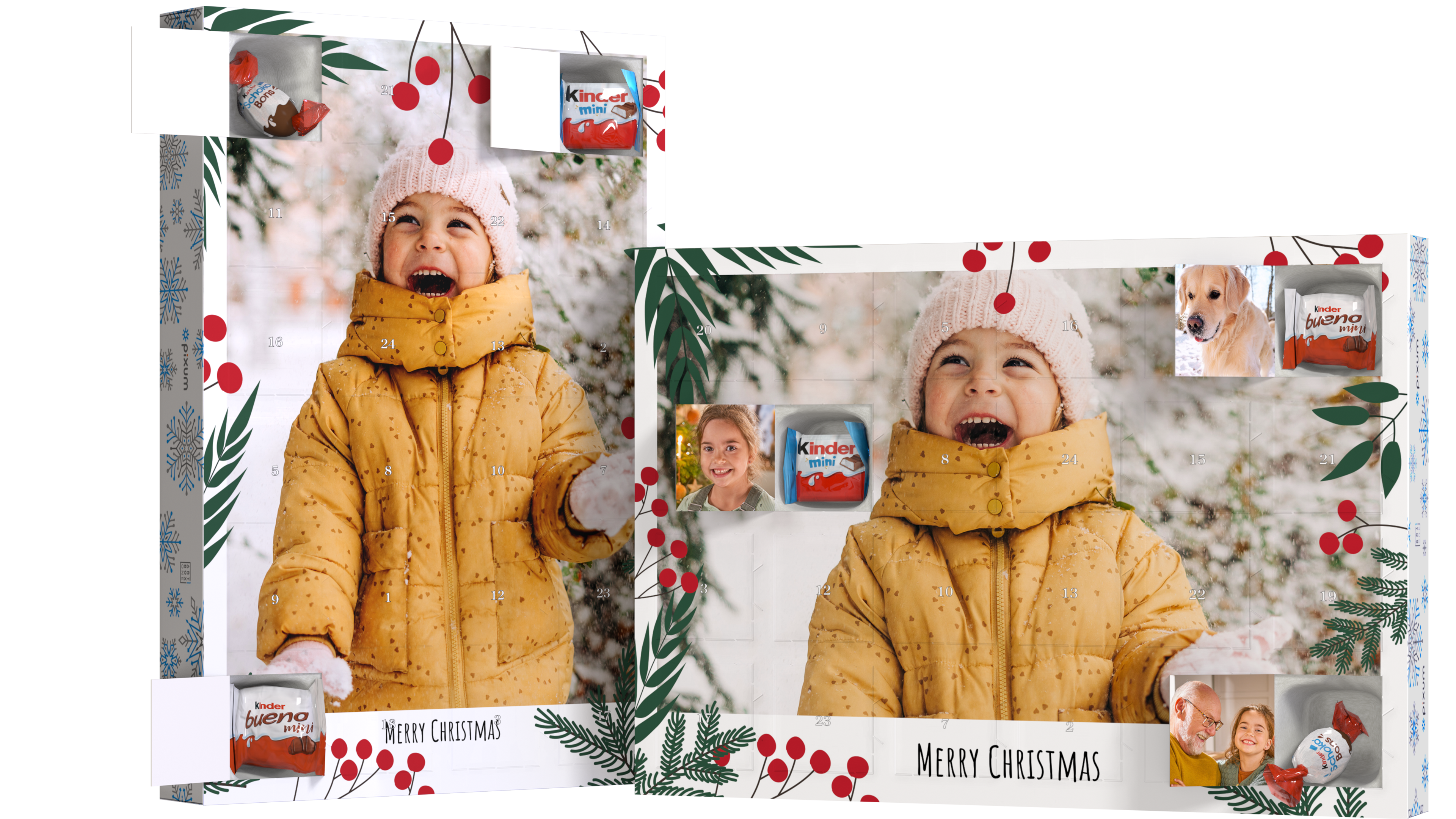Foto-Adventskalender mit Schokolade von kinder®