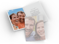 Klappkarte als Einladung zur Hochzeit gestalten