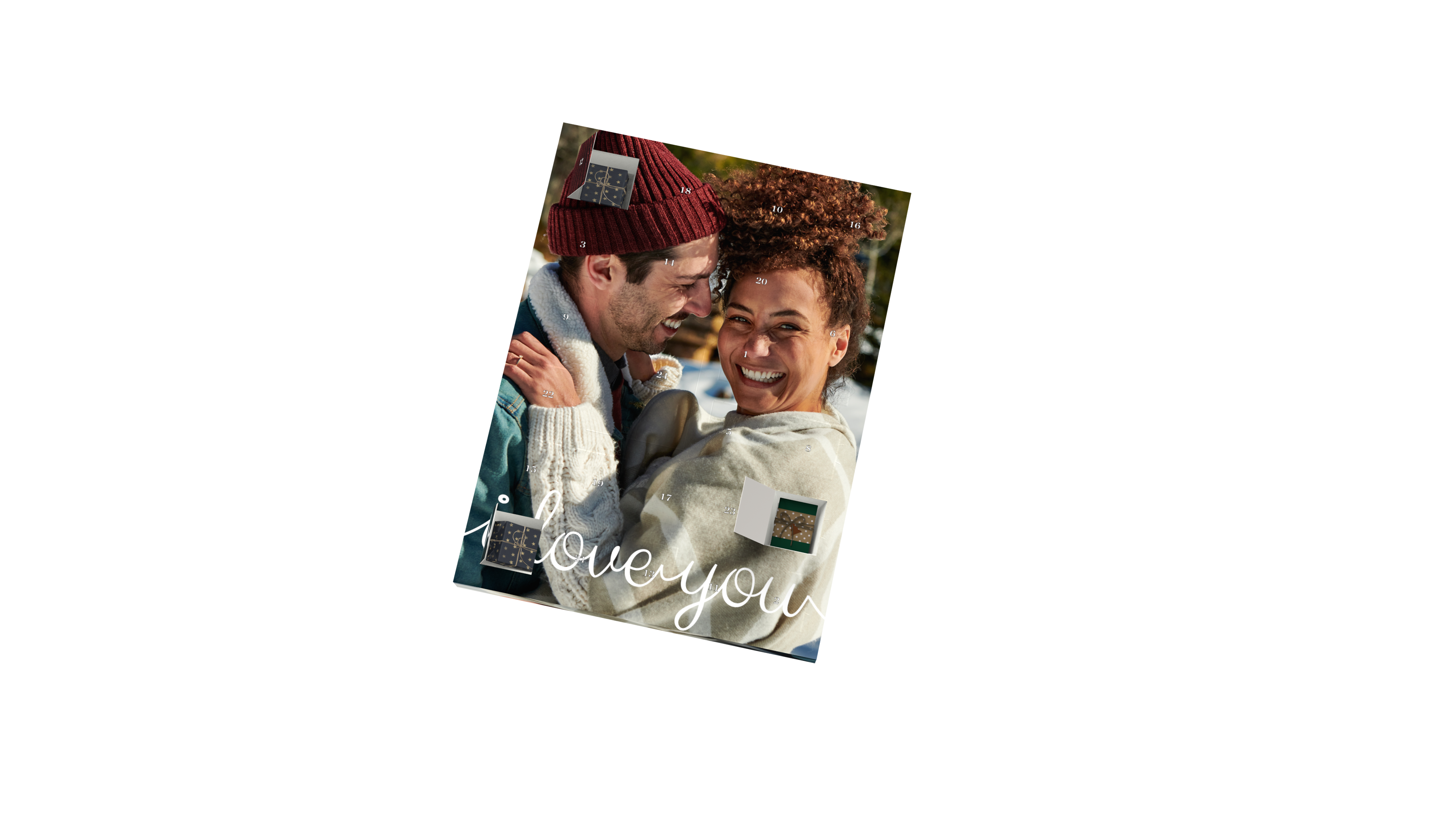 Fotoadventskalender mit Desing zum Selbstbefüllen 