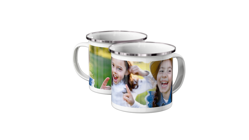 Enamel photo mug