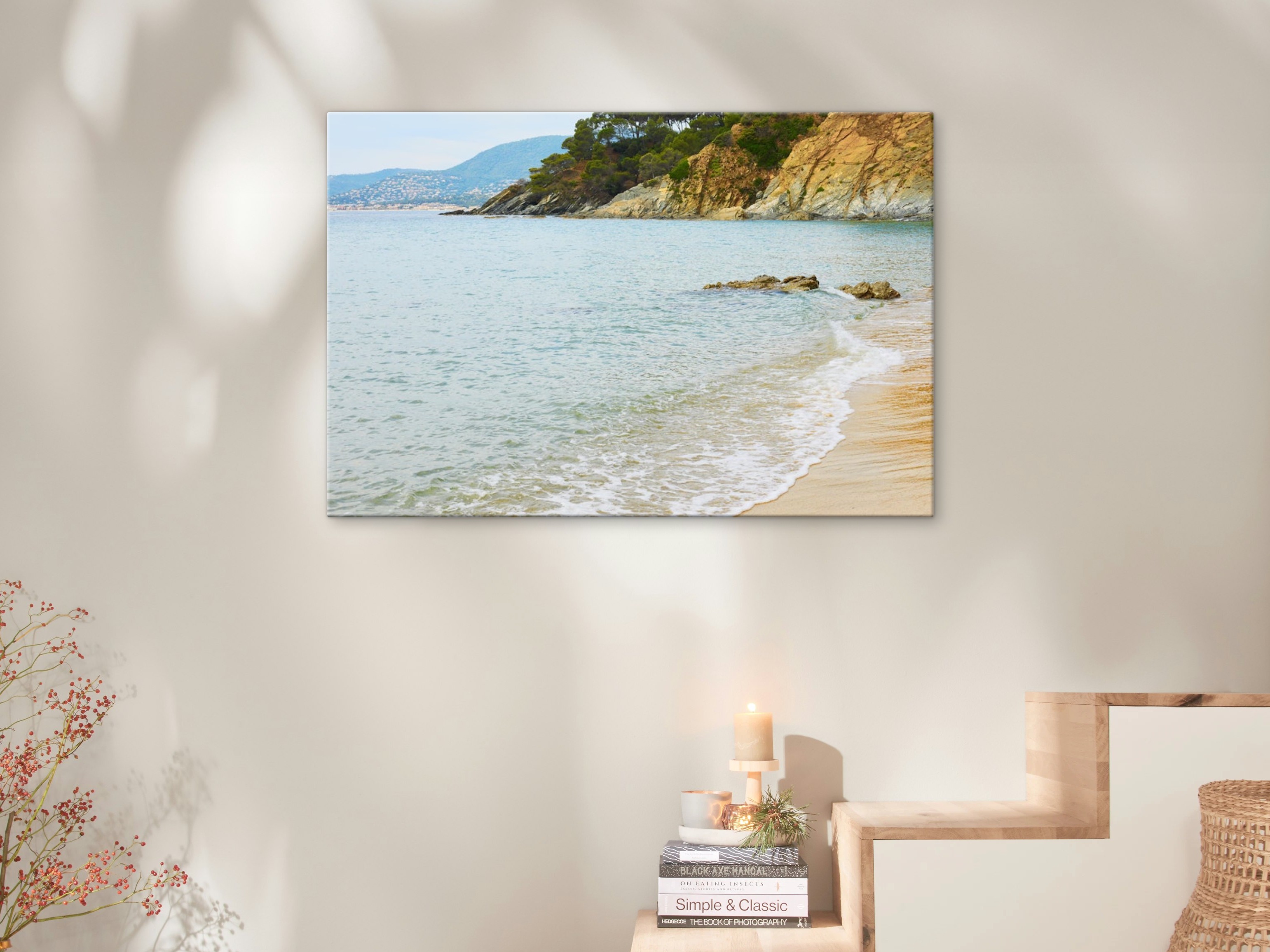 Stampa su tela 90x60 cm con immagine del mare