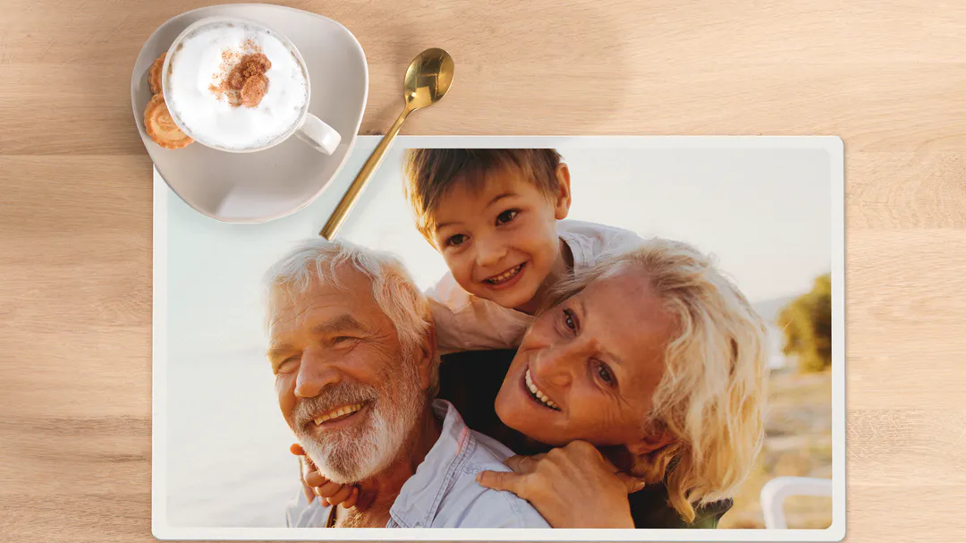 Placemat met foto in ambiente Placemat met foto in ambiente