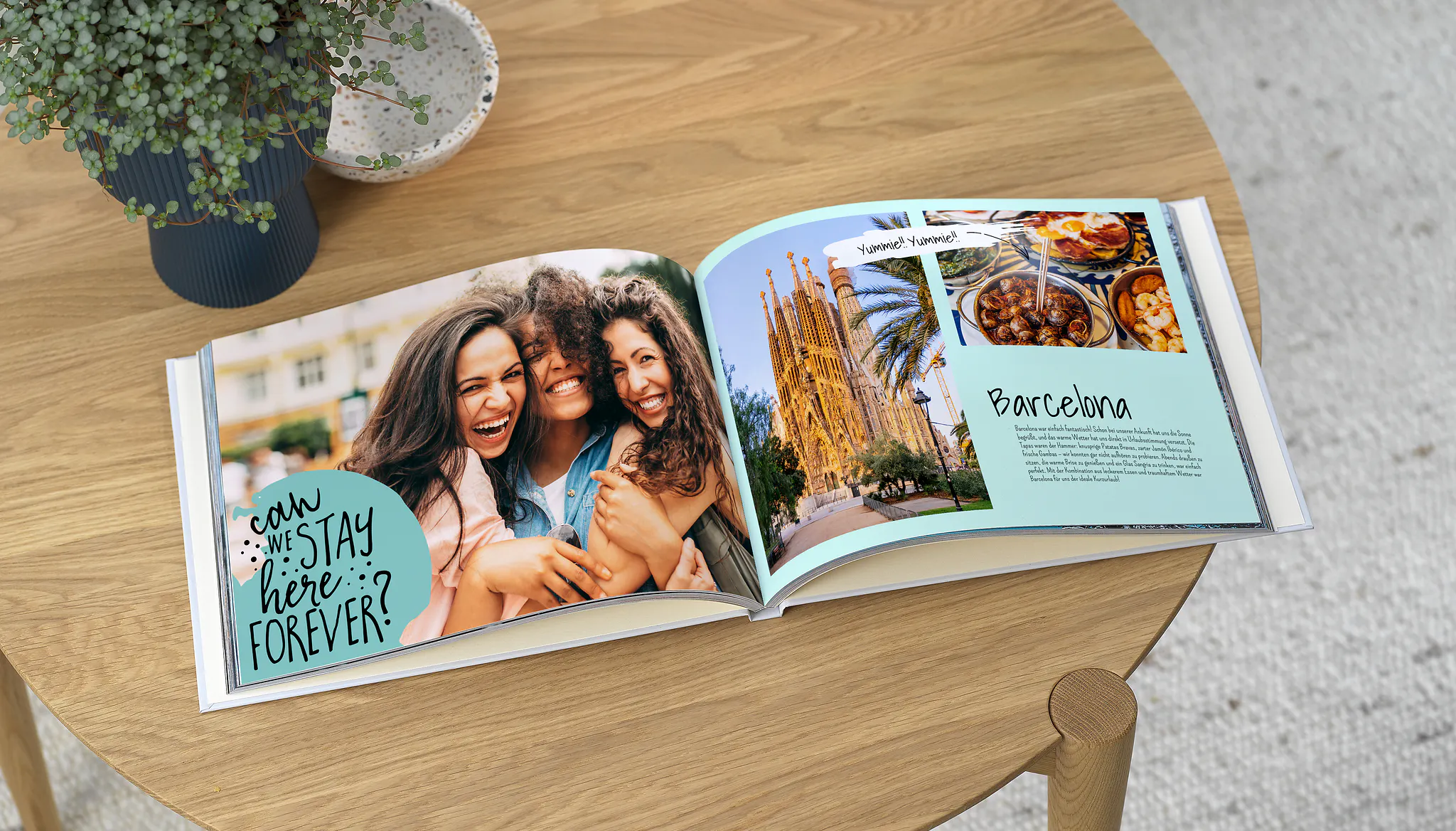 Urlaubsfotobuch mit Text Urlaubsfotobuch mit Text