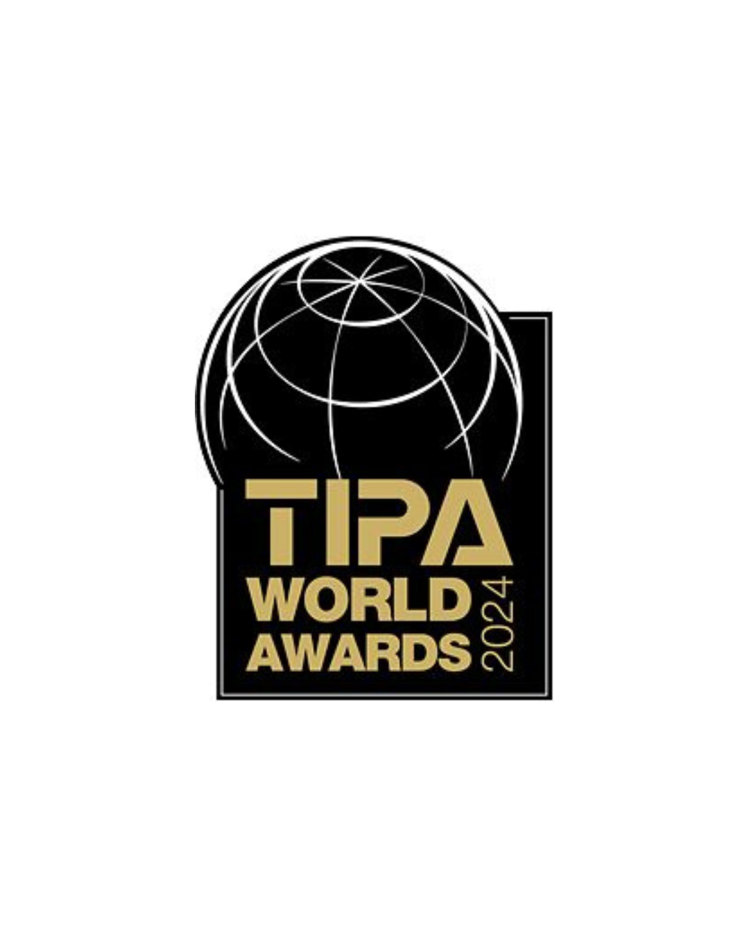 Logotipo de los Tipa World Awards 2024, en los que Pixum recibió el premio a la «Mejor aplicación de impresión fotográfica para consumidores».