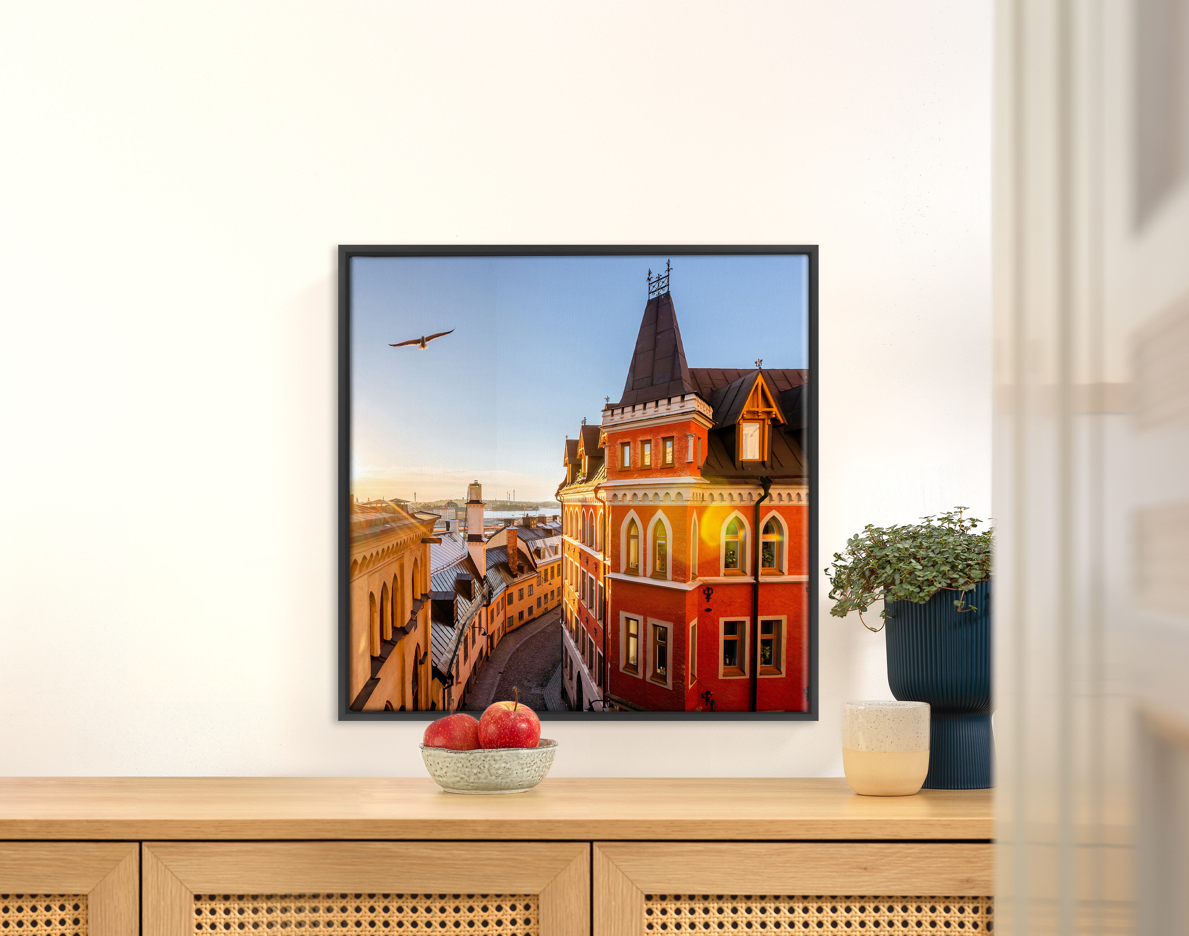 Fotoleinwand mit Rahmen im Format 60x60 cm