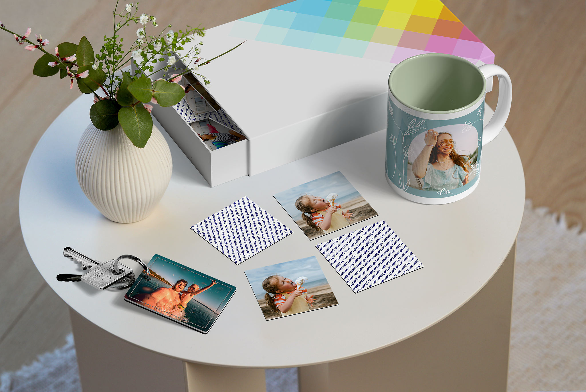 Fotogeschenke mit Familienmomenten gestalten