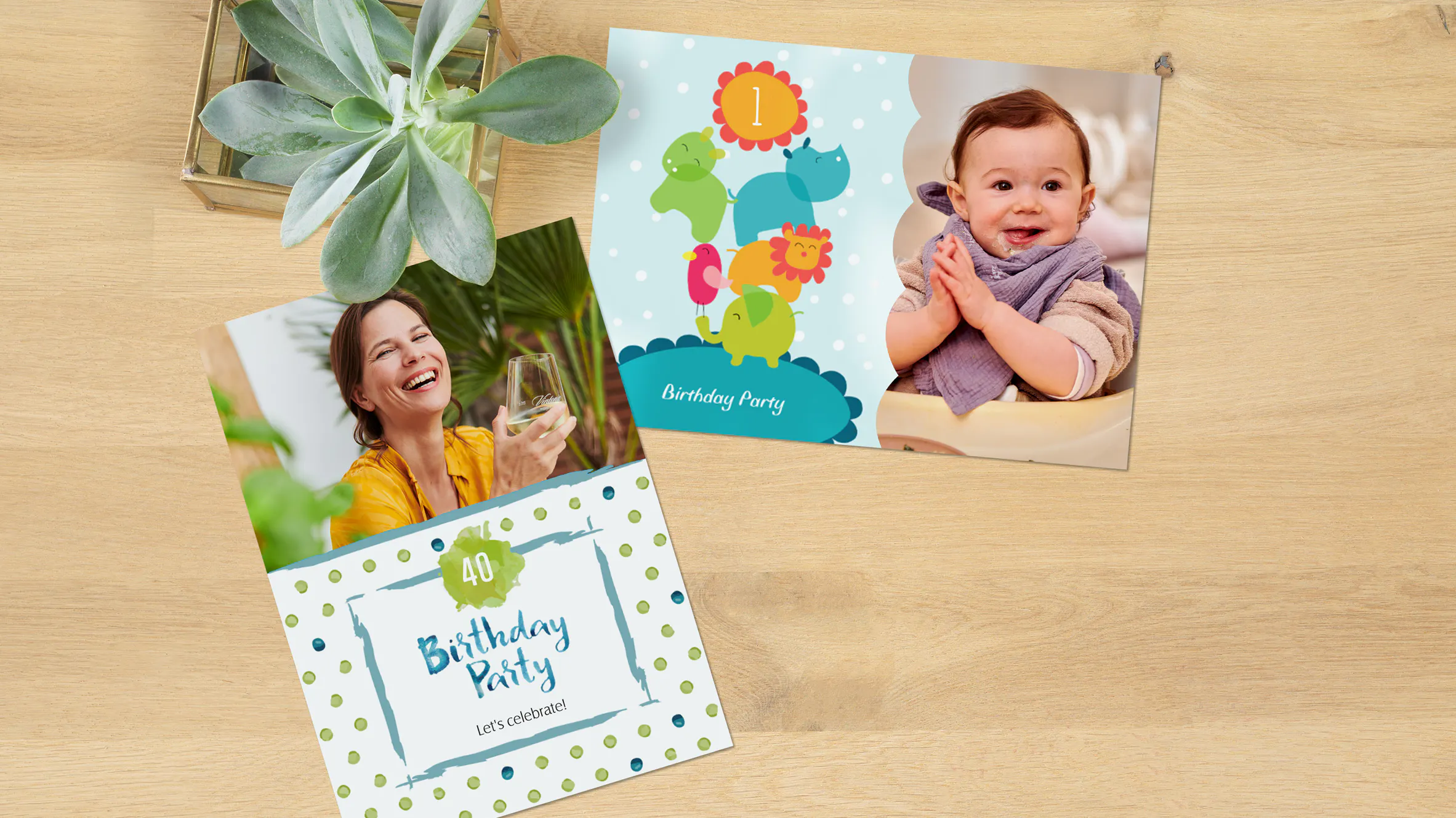 Carte personnalisée avec design d’anniversaire Carte personnalisée avec design d’anniversaire