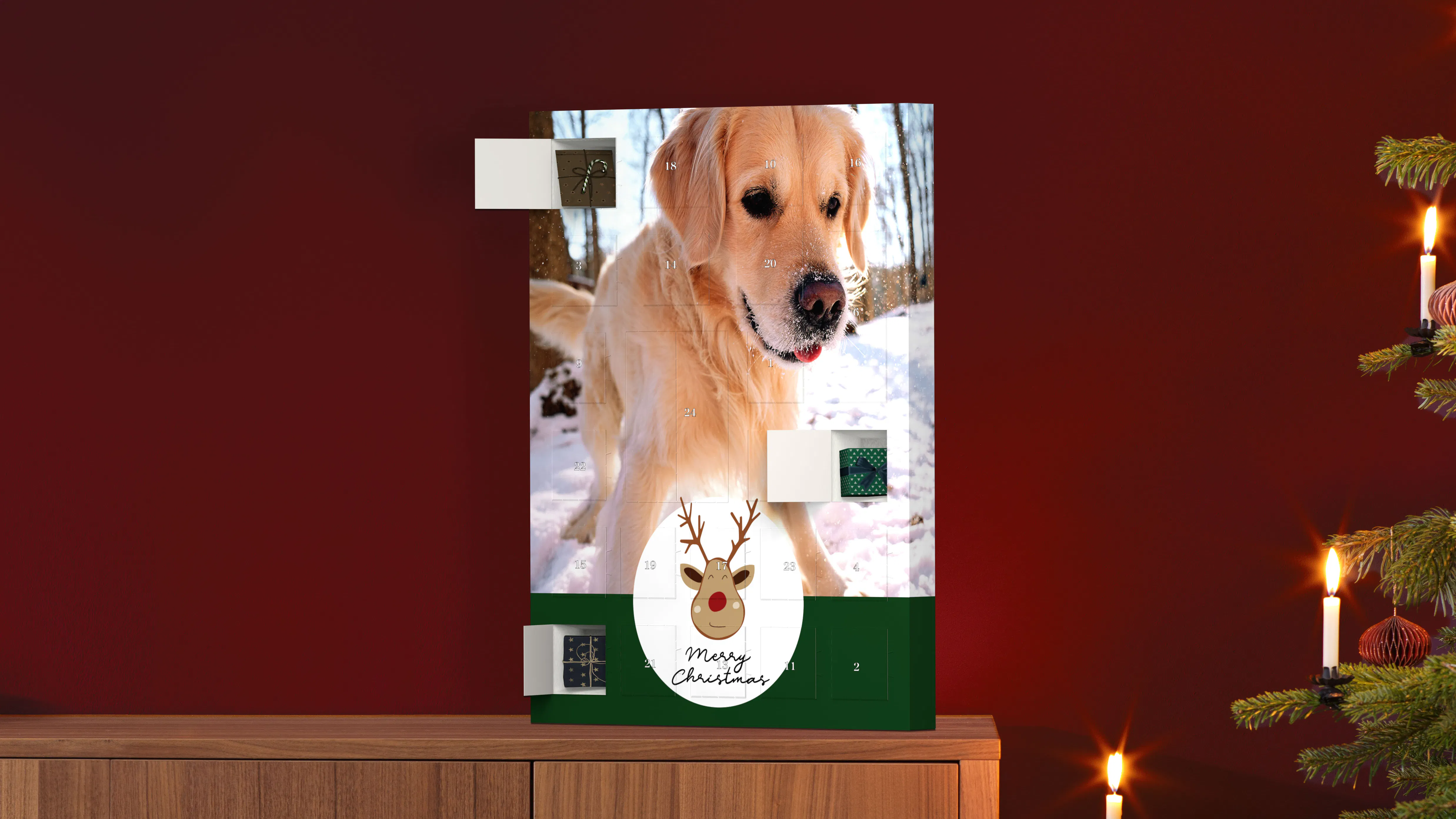 Foto-adventskalender att fylla själv