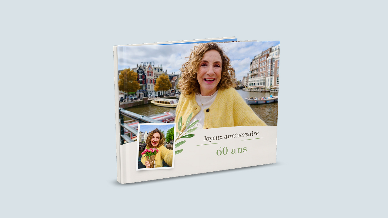 Livre photo avec le modèle de design Celebration Time.