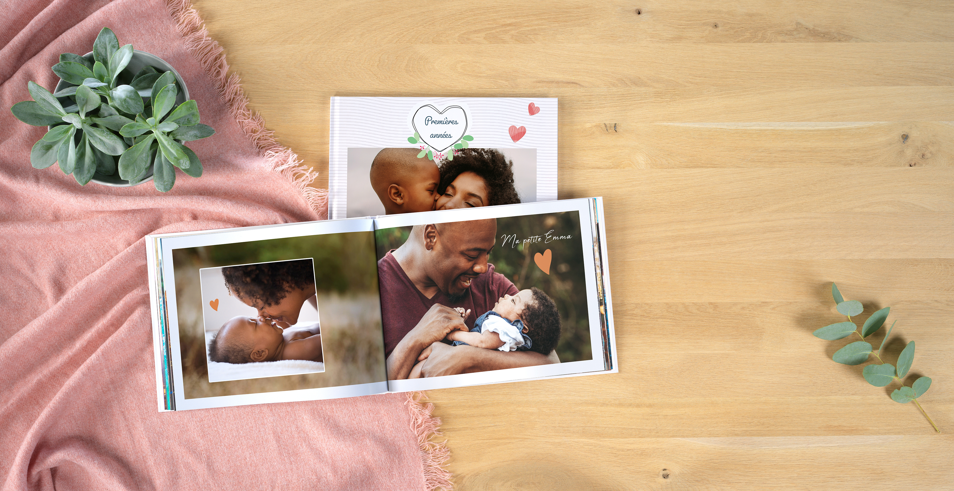 Livre Grand Paysage avec photo de bébé