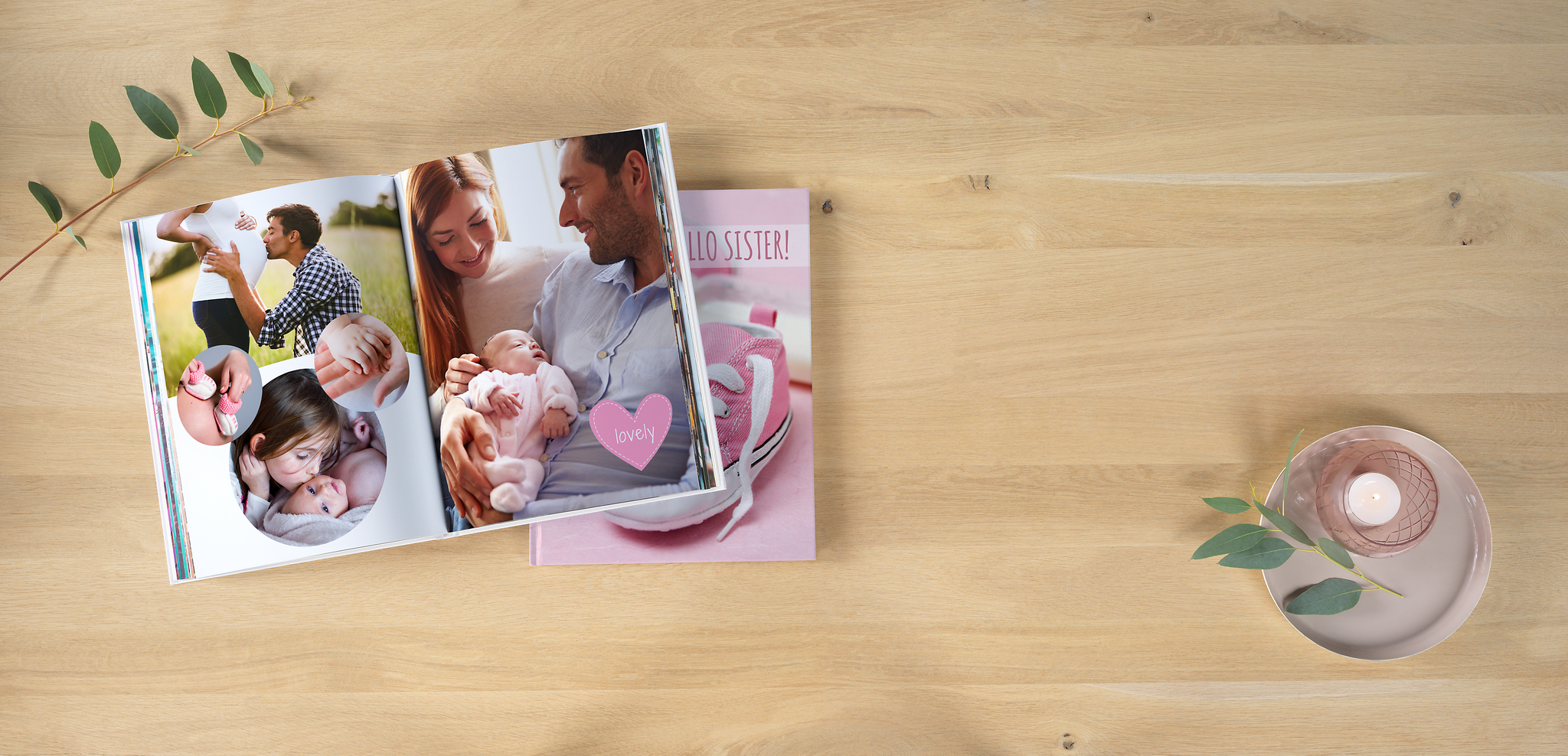 Babyboek in staand A4-formaat