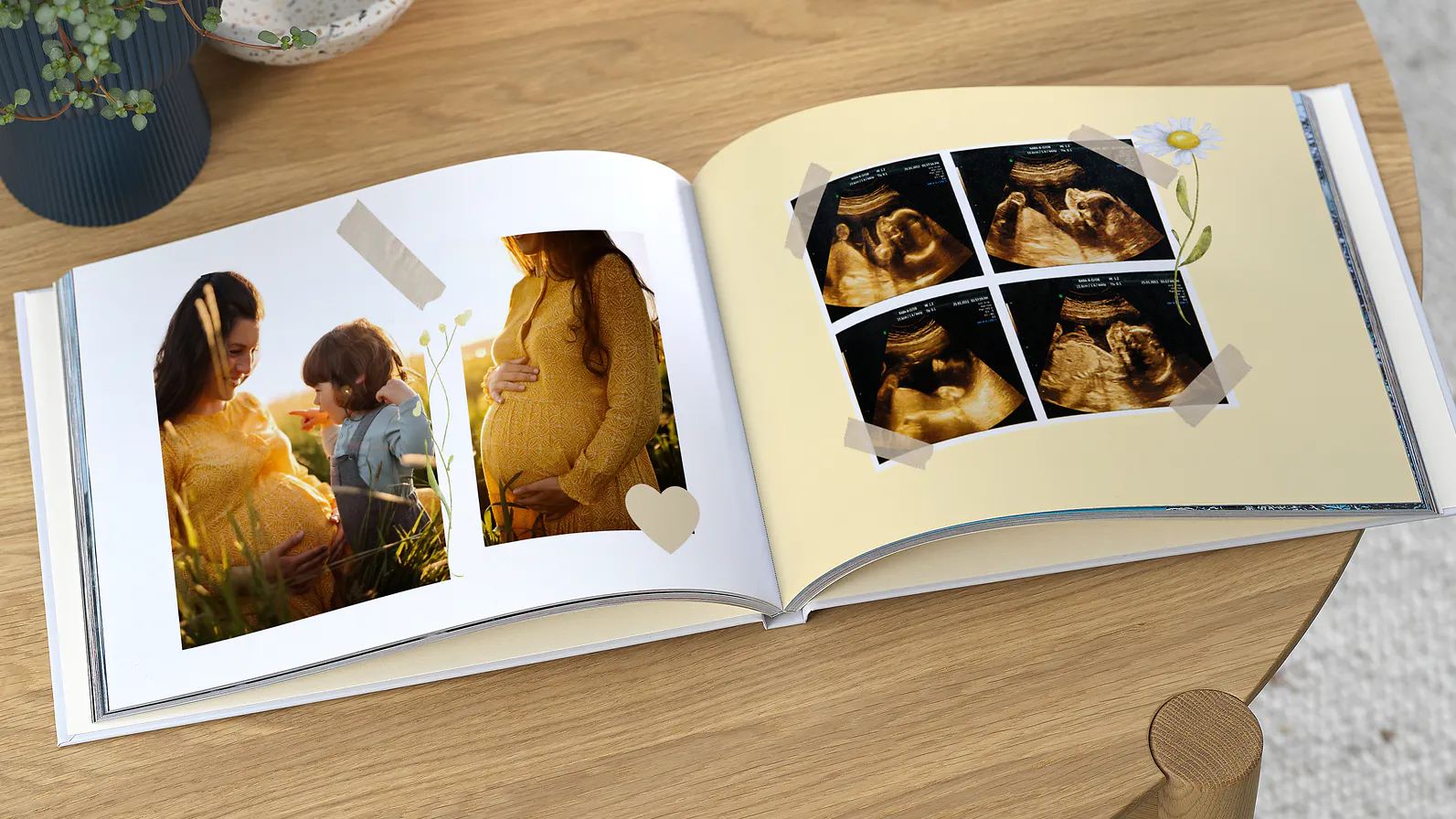 Fotobuch mit Fotos aus der Schwangerschaft Fotobuch mit Fotos aus der Schwangerschaft