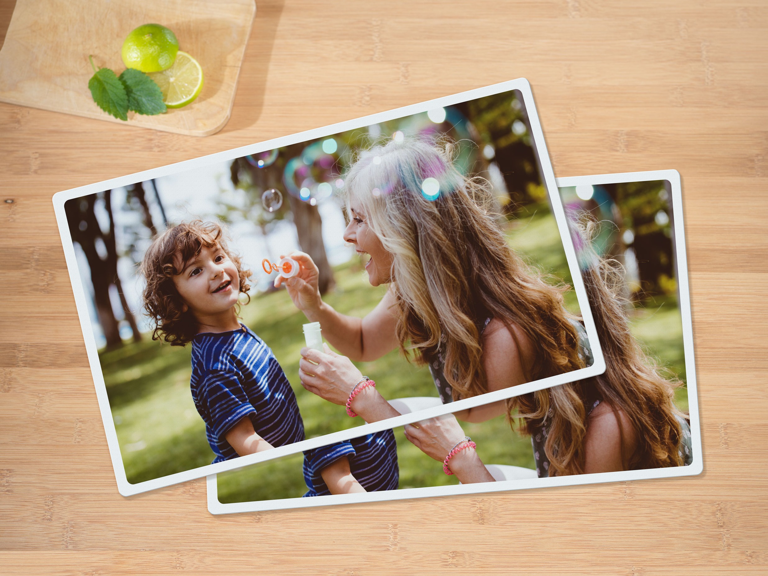 Tischset mit Foto neutrales Ambiente