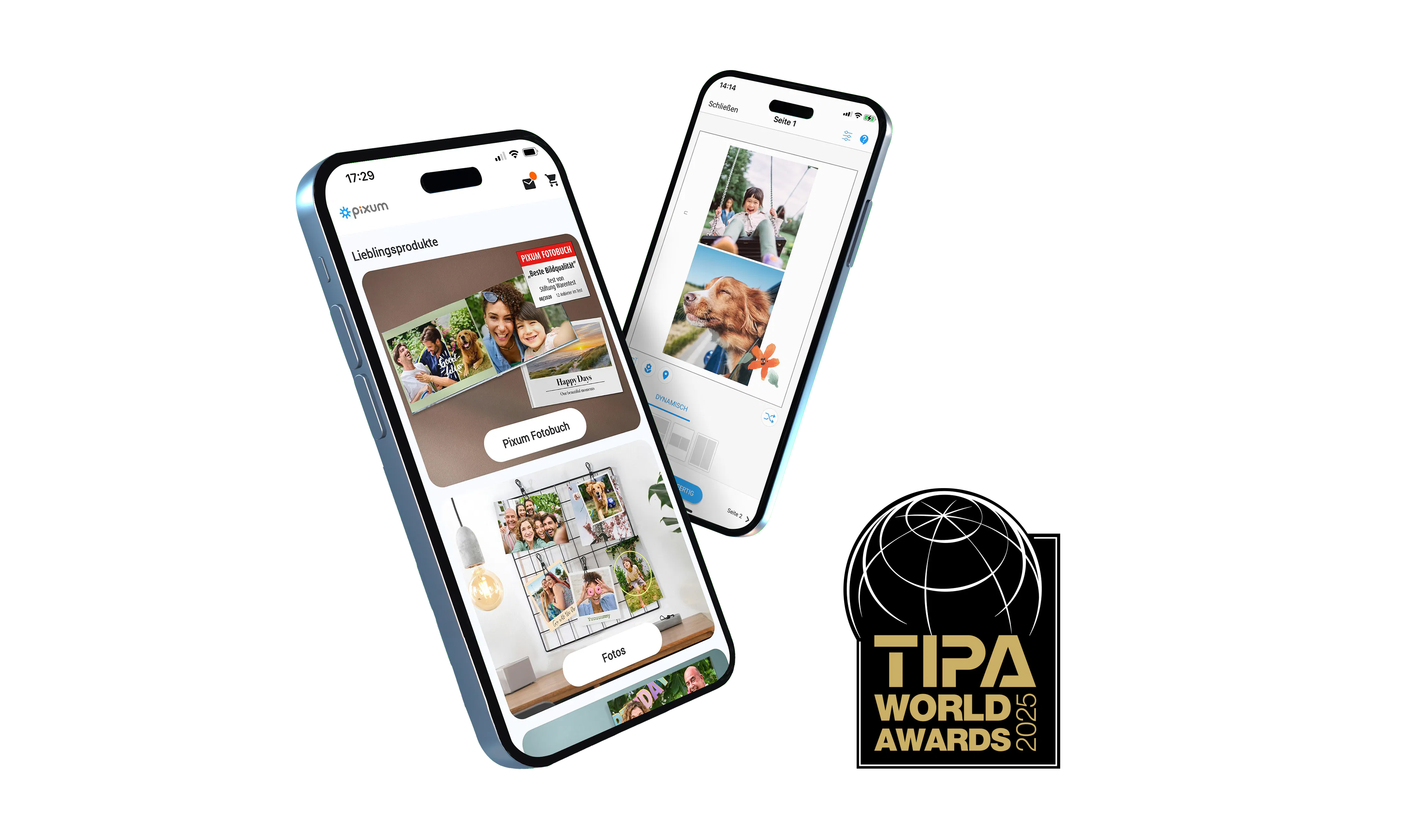 Pixum App gewinnt TIPA World Award 2025 als beste App für Fotoprodukte 