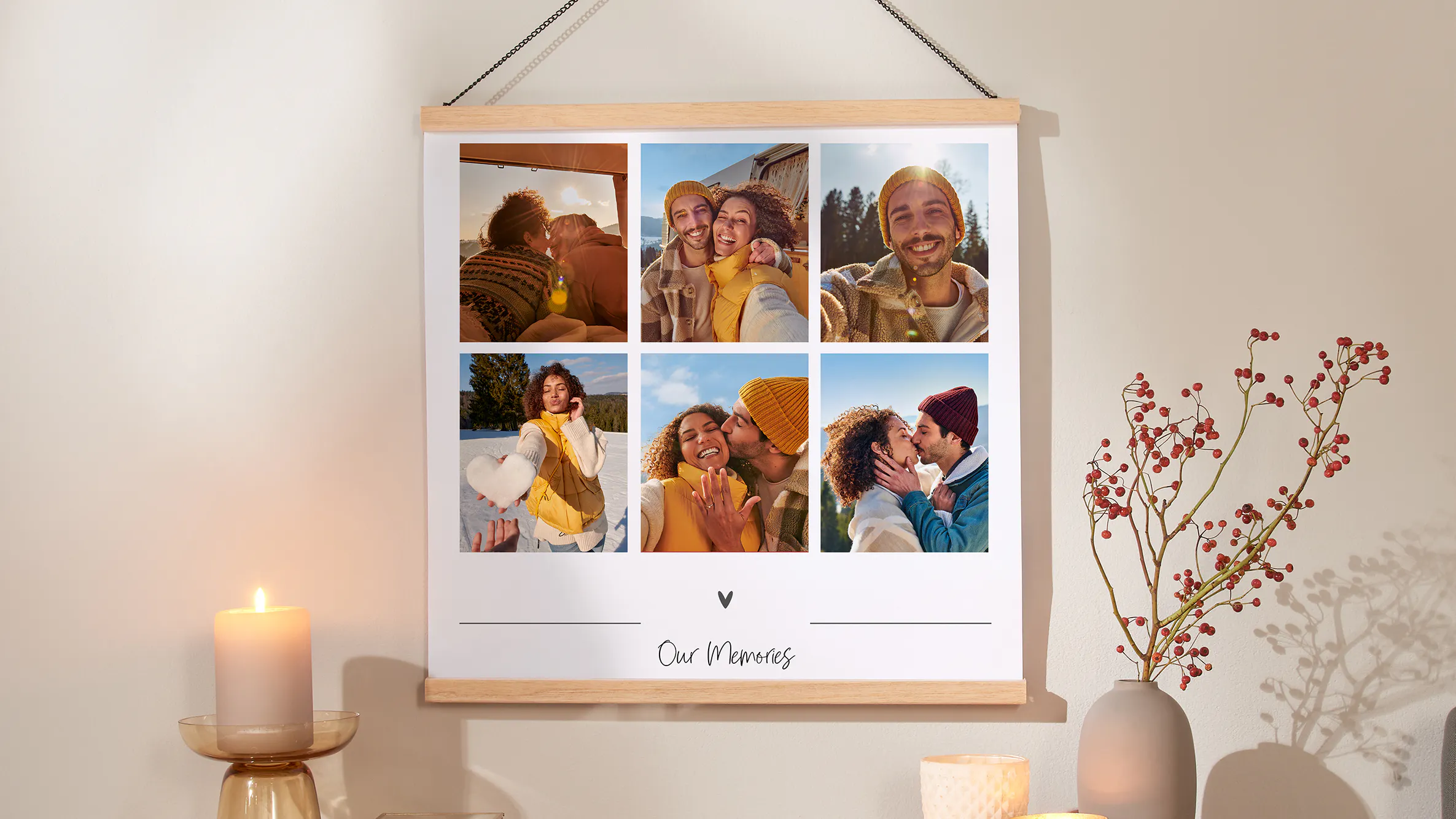 Fotoposter met posterhanger